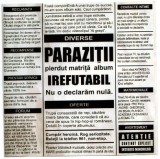 Paraziții - Irefutabil, CDr