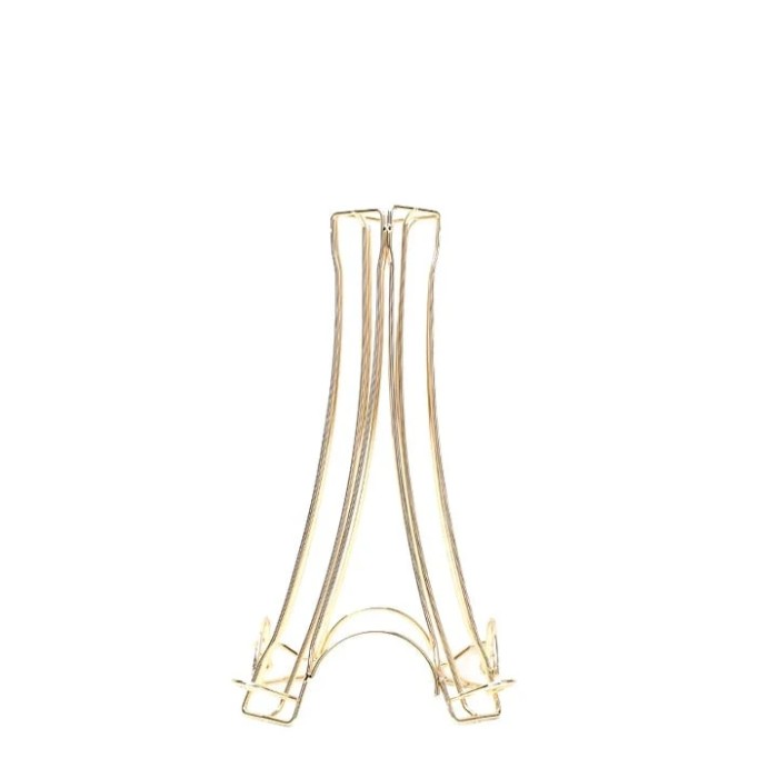 Suport 32 capsule, model turn Eiffel, Nespresso, otel inoxidabil, 31 x 17 x 17 cm, auriu