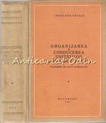 Organizarea Si Conducere Unitatilor Economice De Stat foto