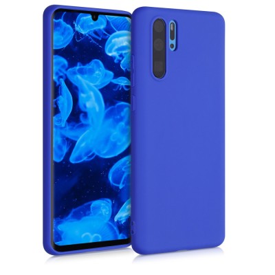 Husa pentru Huawei P30 Pro, Silicon, Albastru, 47419.134 foto