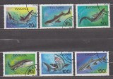 A12 S5 3 - Timbre foarte vechi - Tanzania - specii de rechini