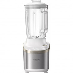 Blender de viteza mare Philips HR3760/01, 1500 W, 2 L, Tehnologie ProBlend Ultra, Viteza variabila, Componente la masina de spalat, Alb