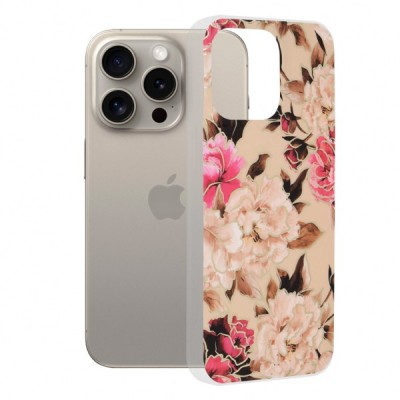 Husa pentru Apple iPhone 15 Pro Max, Techsuit, Marble, Bej foto