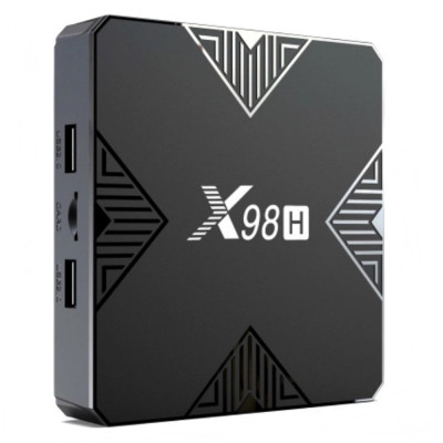 TV Box Techstar&amp;reg; X98H Smart Media Player, 4K, 4GB RAM, 32GB ROM, Android 12, Allwinner H618 Quad Core A53, Ethernet 100m, Bluetooth 5.0, Negru foto