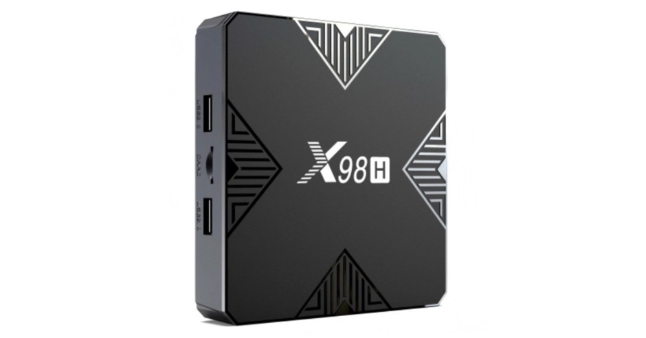 Boîtier Android TV 4K LEFFOT X98H - 2 Go RAM, 16 Go ROM, Wi-Fi 6, Android 12, HDR10