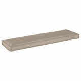 Cumpara ieftin Pernă pentru bancă din paleți Gri taupe 140 x 40 x 8 cm
