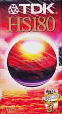 Caseta video VHS - TDK HS180 ( 3 ore - SIGILATA ) foto