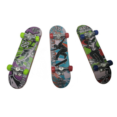 Set mini Skateboard, Fingerboard Extreme, 9.5 cm, negru foto