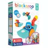 Set cuburi din spuma cu magnet Blockaroo, Barca 10 piese, Djeco