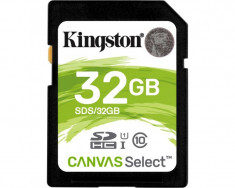 Secure digital card kingston 32gb sdhc clasa 10 uhs-i 80mb/s foto