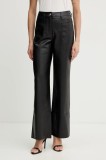 Morgan pantaloni culoarea negru, drept, high waist, PERINE