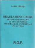 Regulament cadru pentru organizarea si functionarea societatilor pe actiuni - Iulian Ceausu