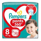 Scutece-chilotel Pampers Pants Jumbo Pack, Nr.8, 19+ kg, 32 buc