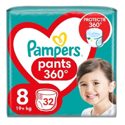 Scutece-chilotel Pampers Pants Jumbo Pack, Nr.8, 19+ kg, 32 buc foto