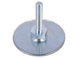 Picioruş oţel cu bază diametru 60mm M8, lungime tijă 40mm