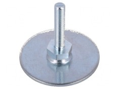 Picioruş oţel cu bază diametru 60mm M8, lungime tijă 40mm