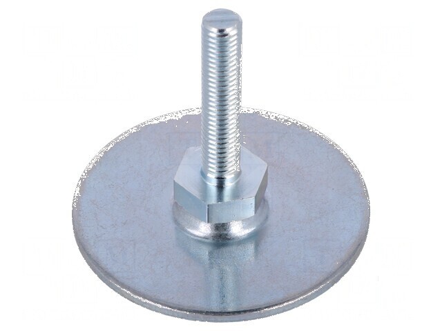 Picioruş oţel cu bază diametru 60mm M8, lungime tijă 40mm
