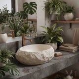 Lavoar pe blat Mika Warm Beige