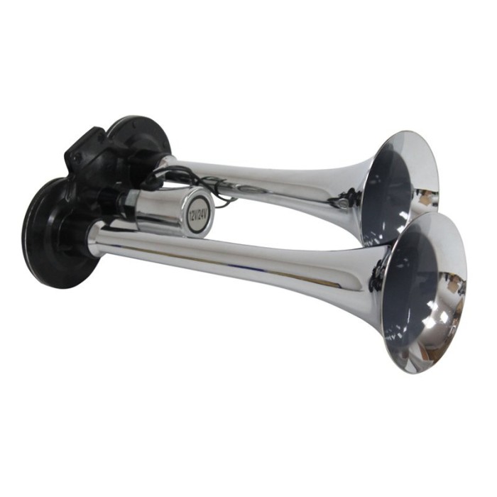 Claxon 2 pipe 12 24V pentru compresor aer