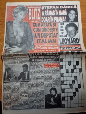 ziarul blitz - anul 2 ,nr 57 - gyuri pascu,stefan banica foto