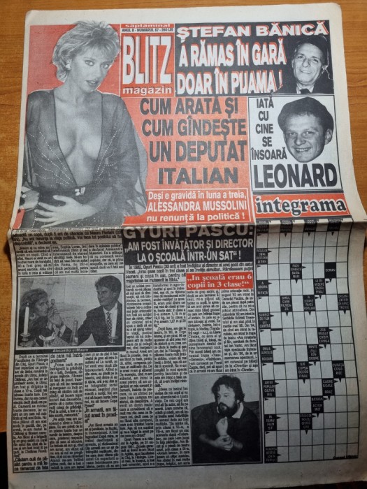 ziarul blitz - anul 2 ,nr 57 - gyuri pascu,stefan banica