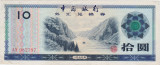 CHINA 10 YUAN foreign exchange certificate ND VF