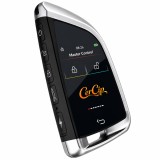 Cheie Auto Smart cu Display CerCip 568 Argintiu, Activare Keyless Entry, 4 butoane, LCD cu touchscreen, Smart Car Key