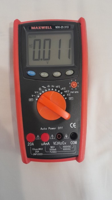 Vand multimetru digital MAXWELL model MX-25 313 fara sonde