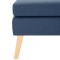 Taburet, albastru, material textil - 4