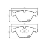 Placute frana BMW 3 (E90) 02.04-02.12, 3 (F30 F80) 11.11-10.18, 3 Convertible (E93) 05.06-12.13, 3 Coupe (E92) 01.05-12.13, 3 Touring (E91) 12.04-12., BREMBO