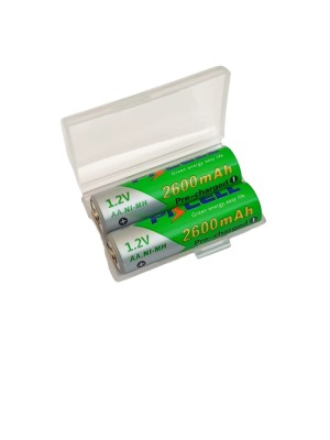 Set 2 acumulatori AA, HR6, 2600 mAh, Ni-Mh, 1.2V, ready to use, Pkcell foto