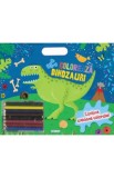 Coloreaza - Dinozauri (creioane) - Girasol