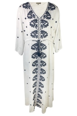 Rochie dama casual RL24, alb/gri , marimea L foto