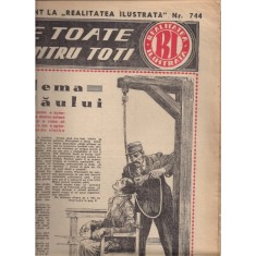 Supliment la revista Realitatea Ilustrata nr. 744