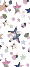 Set 4 hartii de impachetat - Tissue - Stephanie Dyment - Stars | Glick