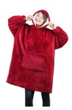 Hanorac, Huggle hoodie ultra plush, rosu, unisex, universal