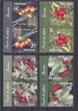 ROMANIA 2017 - FRUCTE DE PADURE, TETE-BECHE, MNH - LP 2162, Flora, Stampilat