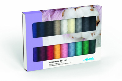 Ata Cusut si Quilting Mettler Coton Silk-Finish, Set 18 buc, No50 150m foto