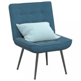 VidaXL Scaun de relaxare albastru 64x74x84 cm catifea
