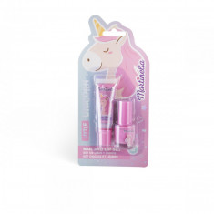 Martinelia little unicorn set balsam de buze si lac de unghii