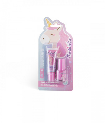 Martinelia little unicorn set balsam de buze si lac de unghii foto