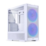 Carcasa Lian Li LANCOOL 206 Mid Tower RGB Alba Sticla Temperata Max GPU 386mm Suport ATX
