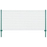 Gossi gard din plasa de sarma cu stalpi, verde, 25 x 0,75 m, otel