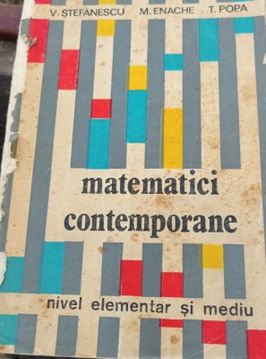 MATEMATICI CONTEMPORANE STEFANESCU foto