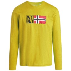Tricou NAPAPIJRI Samuel Longsleeve yellow curry L foto