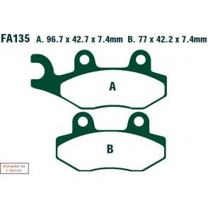 Klocki Ham. Moto. Yamaha Yz 250 (2T) (92-97)/ Xtz 750 Super Tenere (89-95)/ Wr 250 (2T) (91-97) 401628 EBCFA135R foto