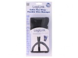 Tresă Neagră de 1,8m cu Desfacere și Buclă 32mm, Logilink