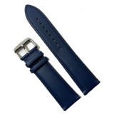 Cumpara ieftin Curea unisex din piele naturală bleumarin, clasică, 18 / 20 / 22 / 24mm WZ1360