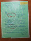 Certificat de garantie televizor color- telecolor - din anul 1987 - timisoara