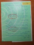 certificat de garantie televizor color- telecolor - din anul 1987 - timisoara